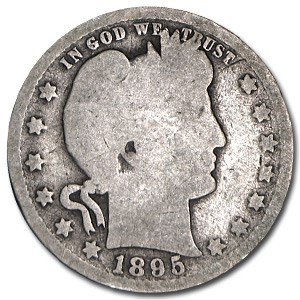1895-O Barber Quarter Good 1895-O Barber Quarter Good
